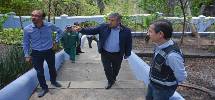 Avanza rehabilitación del Parque Porfirio Díaz en Cuernavaca