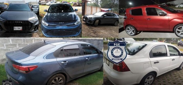 Recuperan 5 automóviles robados en Cuernavaca, Huitzilac y Jojutla