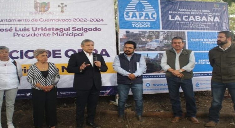 Pone en marcha Urióstegui obra de perforación del pozo profundo La Cabaña