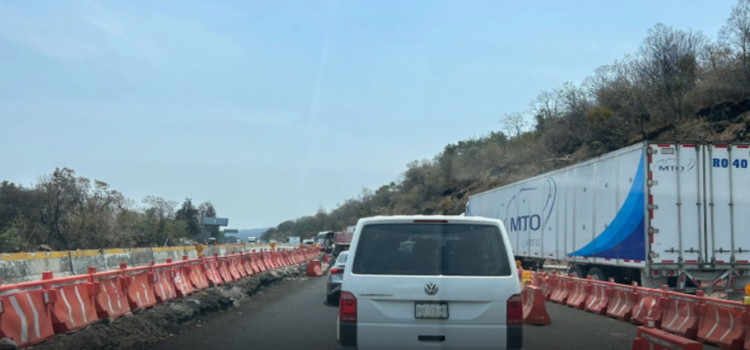 Cierres en la autopista México-Cuernavaca durarán hasta el 19 de mayo