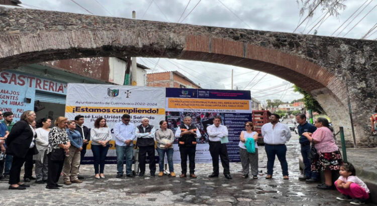 Entregan obra acueducto del Barrio de Gualupita en Cuernavaca