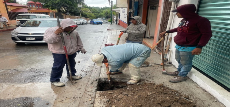 Cancelan drenaje clandestino ubicado en centro de Cuernavaca