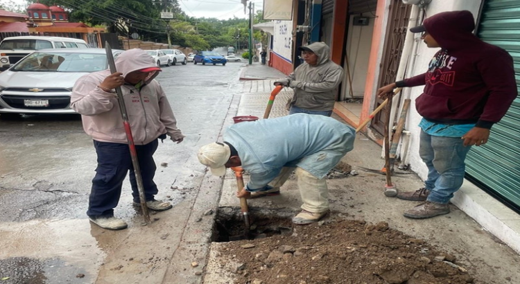 Cancelan drenaje clandestino ubicado en centro de Cuernavaca