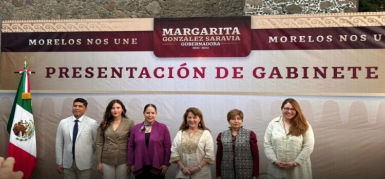 Presenta Margarita González Saravia a primeros 5 integrantes de su Gabinete de Gobierno en Morelos