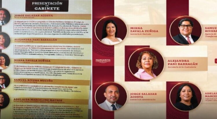 Margarita González Saravia presentó a 5 nuevos integrantes de su próximo Gabinete en Morelos