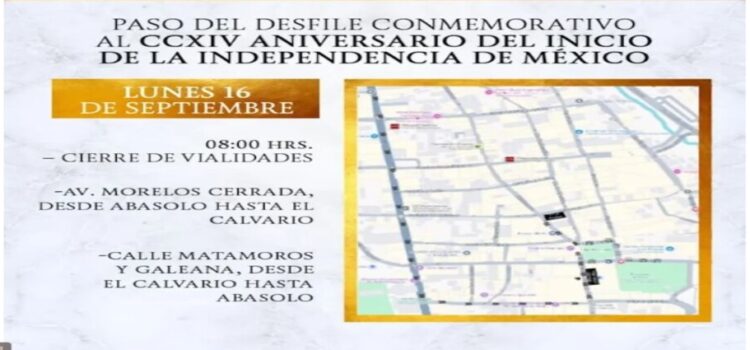 Desfile cívico-militar por 16 de septiembre en Cuernavaca