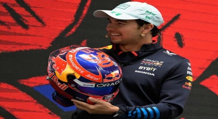 Checo Pérez usará en México un casco inspirado en la Lucha Libre