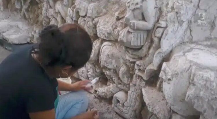 Relieve de estuco hallado en Dzibanché-Kinichná muestra importancia y poder de la dinastía maya Kaanu`l