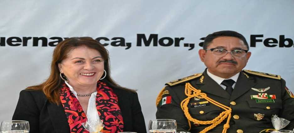Gobernadora Margarita González resalta labor del Ejército Mexicano al servicio de la patria
