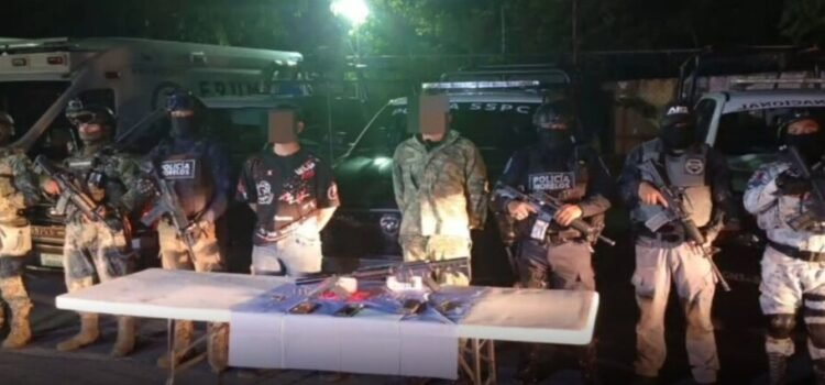 Detienen a 2 integrantes de "Los Mayas" en Cuernavaca Detienen a 2 integrantes de “Los Mayas” en Cuernavaca