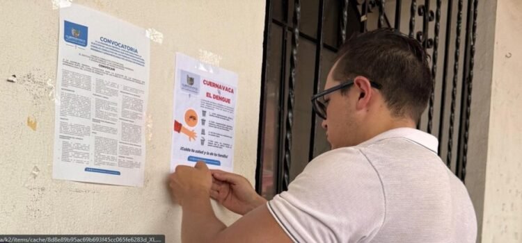 Intensifican acciones contra el dengue ante el temporal de lluvias en Cuernavaca