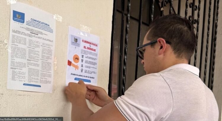 Intensifican acciones contra el dengue ante el temporal de lluvias en Cuernavaca