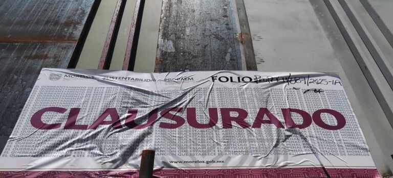Clausuran obra habitacional en Cuernavaca por incumplimiento de impacto ambiental