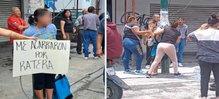 Salvan a mujer de ser linchada en tianguis de Ciudad Chapultepec; vecinos la acusan de robar a adultos mayores