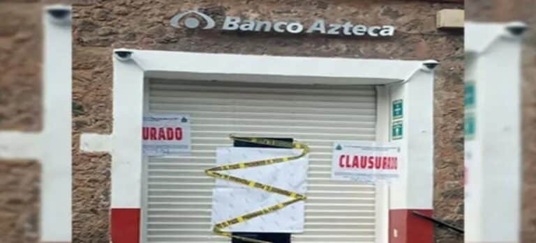 Menor se fractura cráneo tras accidente en sucursal de Banco Azteca
