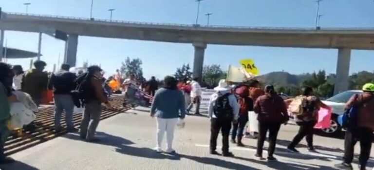 Se registra cierre en la caseta México–Cuernavaca