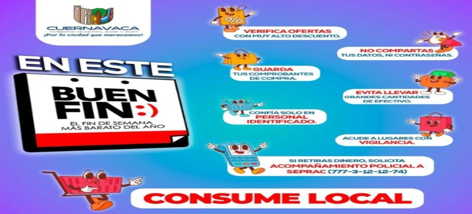 Impulsan Turismo y Economía local con el Buen Fin 2025 en Cuernavaca