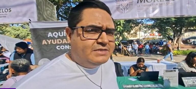 Habilitan módulo temporal para obtener placas de discapacidad en plaza de armas en Cuernavaca