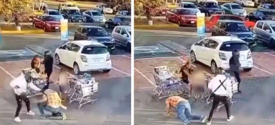 Captan violento asalto a familia acompañada de niños en tienda de Cuernavaca