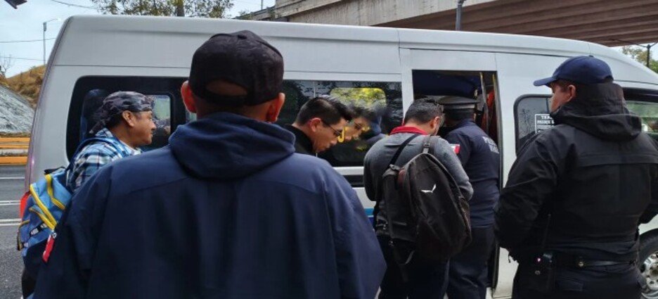 Realizan operativo de seguridad en transporte colectivo de Cuernavaca