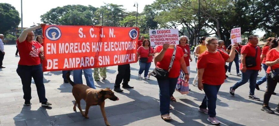 Jubilados del TSJ denuncian falta de pagos y prestaciones en Cuernavaca