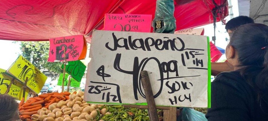 Chile serrano y poblano incrementan su precio esta semana en Cuernavaca
