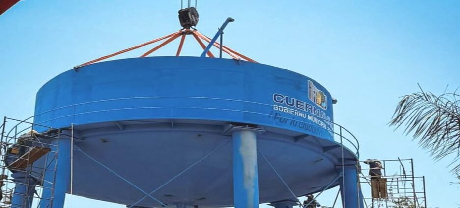 Ayuntamiento de Cuernavaca concluye construcción de tanque elevado en Palmira